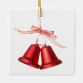 Vrolijk kerstrood gebell decoratie met tekst (Voorkant)