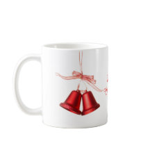 Vrolijk kerstrood gebell decoratie met tekst