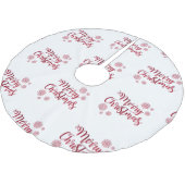 Vrolijk kerstrood glitter kerstboom rok (Gekanteld)