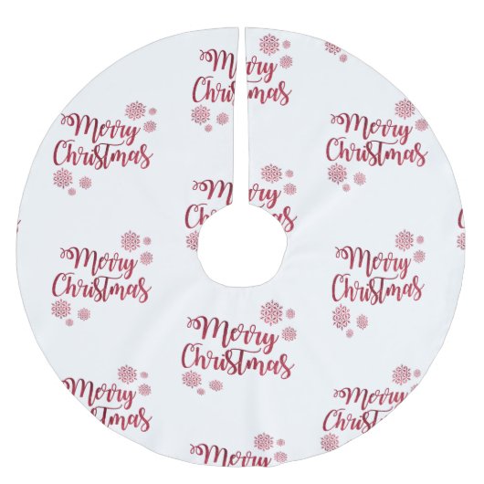 Vrolijk kerstrood glitter kerstboom rok (Voorkant)