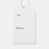 Vrolijk kerstrood-groene zwarte pietbomen cadeaulabel (Achterkant)