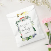 Vrolijk kerstrood Holly Modern script Bedankzakje (Gezegeld)