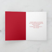 Vrolijk kerstrood kardinaal op branche kaart (Binnen)