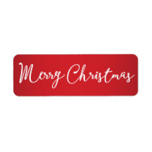 Vrolijk kerstrood kleine labels