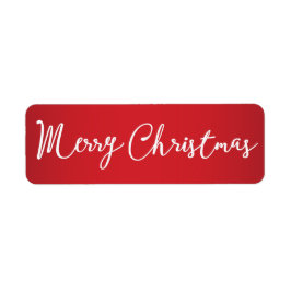 Vrolijk kerstrood kleine labels