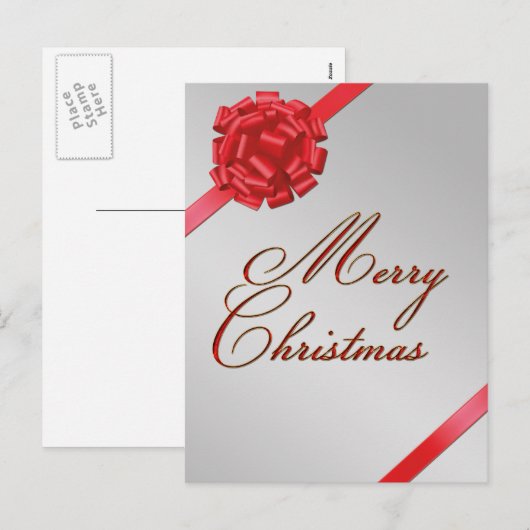 Vrolijk kerstrood met Briefkaart (Voorkant / Achterkant)