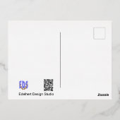 Vrolijk kerstrood met goudolie Briefkaart (Achterkant)