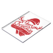 Vrolijk kerstrood notitieboek (Linkerzijde)