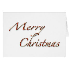 Vrolijk kerstrood op wit Wenskaart