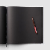 Vrolijk kerstrood paarse pastel dennenboom waterc gastenboek (Binnen)