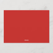 Vrolijk kerstrood Poinsettia Rustic Wood Feestdagenkaart (Achterkant)