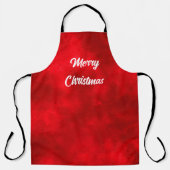 Vrolijk kerstrood Schort (Voorkant)