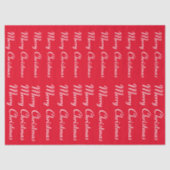 Vrolijk kerstrood tissuepapier (Voorkant)