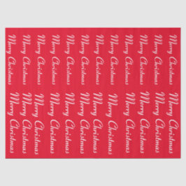 Vrolijk kerstrood tissuepapier