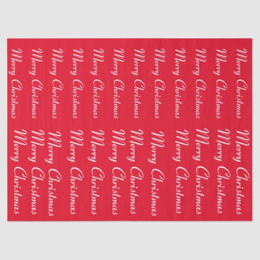 Vrolijk kerstrood tissuepapier (Voorkant)