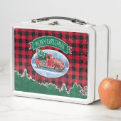 Vrolijk kerstrood  Truck Buffalo Pset (In situ)