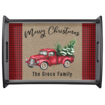 Vrolijk kerstrood  Vracht & Boom Naam toevoegen