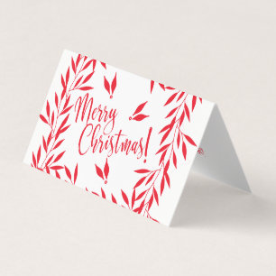 Vrolijk kerstrood wit uw fototekst binnen kaart