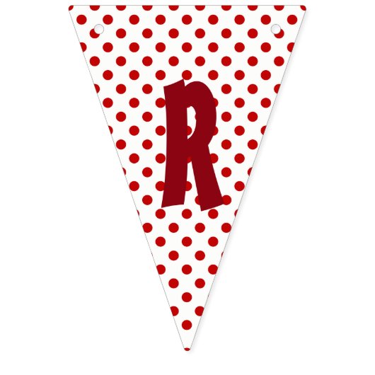 Vrolijk kerstrood witte pooldots noords vlaggetjes (Derde vlag)