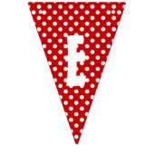 Vrolijk kerstrood witte pooldots noords vlaggetjes (Tweede vlag)