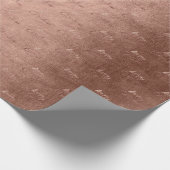 Vrolijk kerstRoos Gold Glitter Script Cottage Cadeaupapier (Hoek)