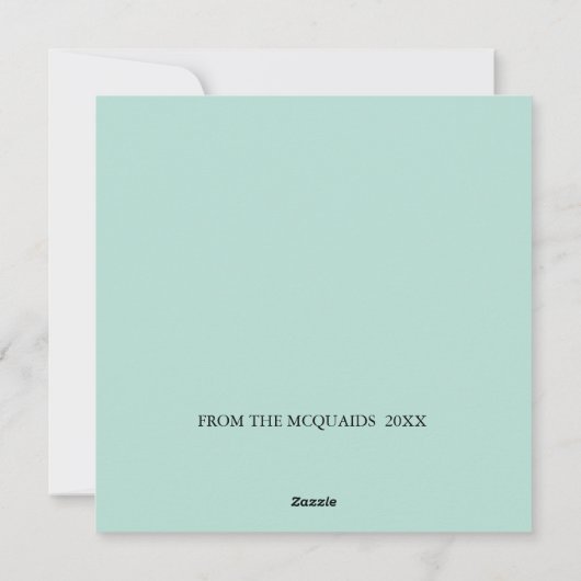 Vrolijk kerstroze Flamingo Custom Holiday Feestdagenkaart (Achterkant)