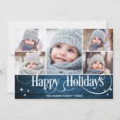 Vrolijk Kerstrustiek 5 FOTO Groet Boho Feestdagenkaart (Voorkant)