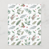 Vrolijk Kerstsalie Groen 6 foto's Budget (Achterkant)