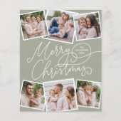 Vrolijk Kerstsalie Groen 6 foto's Budget (Voorkant)