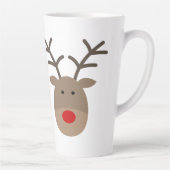 Vrolijk kerstschattige rendierlatente mok cadeau (Rechts)