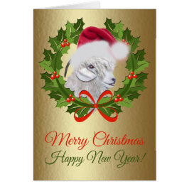 Vrolijk kerstschilder van de Angora Doe