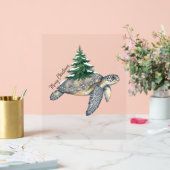 Vrolijk kerstschildpad Zee Acryl Bord (Huwelijk)