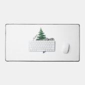 Vrolijk kerstschildpad Zee Bureaumat (Keyboard & Muis)