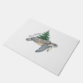 Vrolijk kerstschildpad Zee Deurmat (Schuin)