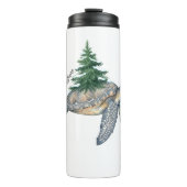 Vrolijk kerstschildpad Zee Thermosbeker (Voorkant)