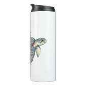 Vrolijk kerstschildpad Zee Thermosbeker (Geroteerd rechts)