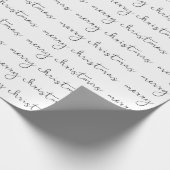 vrolijk kerstscript cadeaupapier (Hoek)