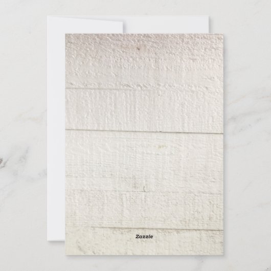 Vrolijk kerstscript Custom White Wood Feestdagenkaart (Achterkant)