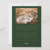 Vrolijk Kerstscript Groen Multi Photo Feestdagenkaart (Achterkant)