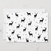 Vrolijk kerstscript rendier kerstfoto feestdagenkaart (Achterkant)