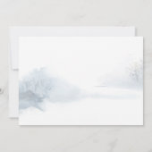 Vrolijk kerstscript Winter Fox Holiday Kaart (Achterkant)