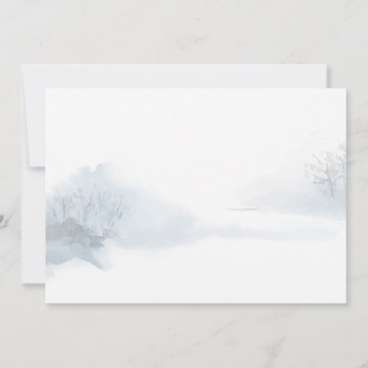 Vrolijk kerstscript Winter Fox Holiday Kaart (Achterkant)