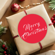 Vrolijk kerstscript wit rood vakantie