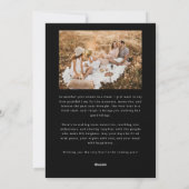 Vrolijk Kerstscript Zwart Multi Photo Feestdagenkaart (Achterkant)