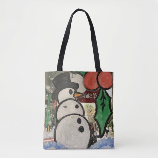 Vrolijk kerstselfie! tote bag (Voorkant)