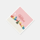 Vrolijk kerstservetten | Feestdag Servet (Hoek)