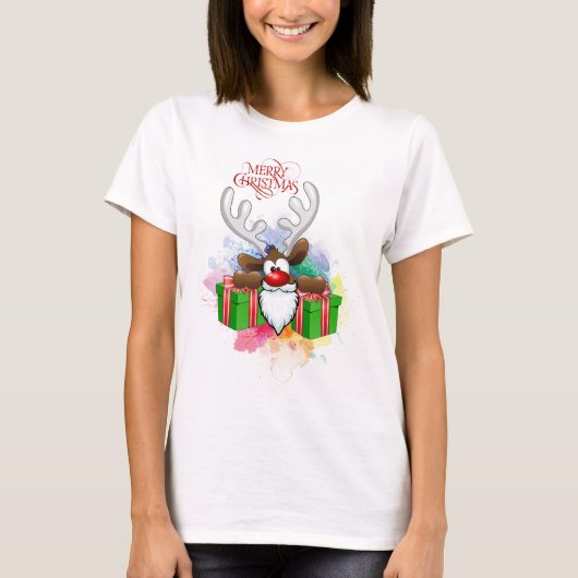 Vrolijk kerstshirt t-shirt (Voorkant)