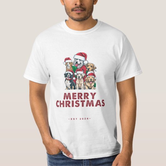 Vrolijk kerstshirt t-shirt (Voorkant)