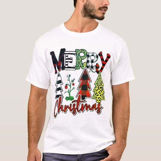 Vrolijk kerstshirt voor de feestdagen t-shirt (Voorkant)