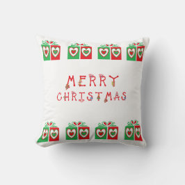 Vrolijk kerstSierkussen voor Sofa of Bed Kussen